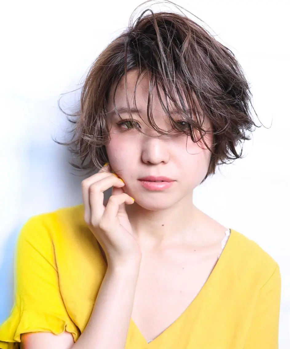ショート カラー enx academyのヘアスタイル