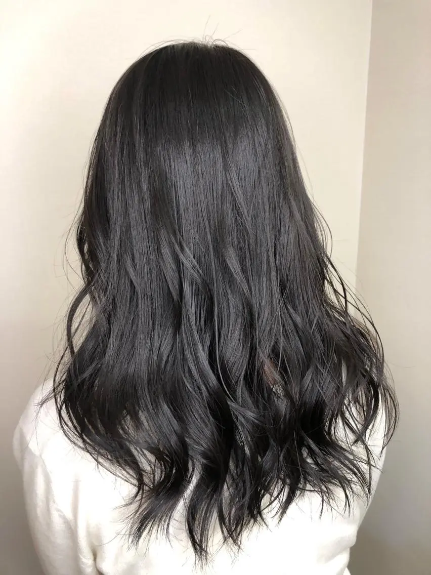 セミロング カラー ヘアカラー トリートメント ナチュラルスタイル/ 透明感カラー/比嘉のヘアスタイル