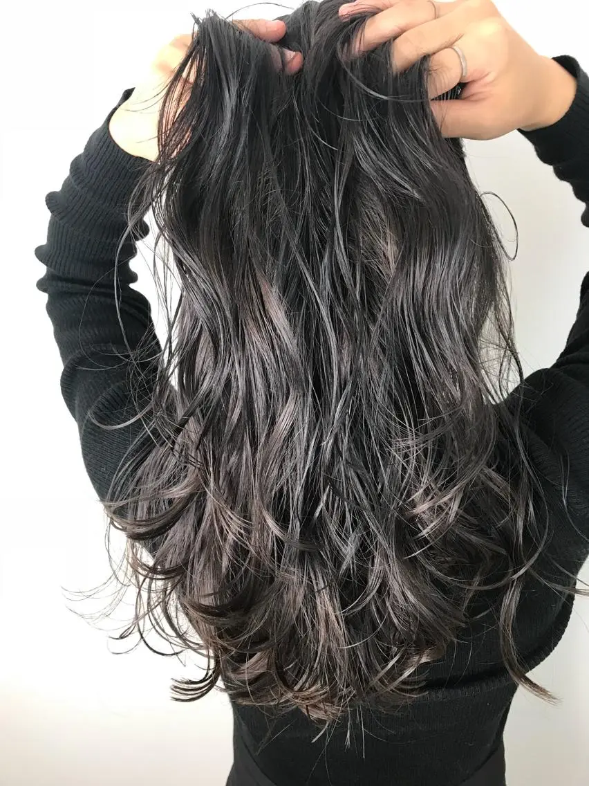 ロング カラー グレージュ シルバー シルバーグレージュ ヘアカラー トリートメント 酸性ストレート/ブリ ーチなし/中村 匠のヘアスタイル
