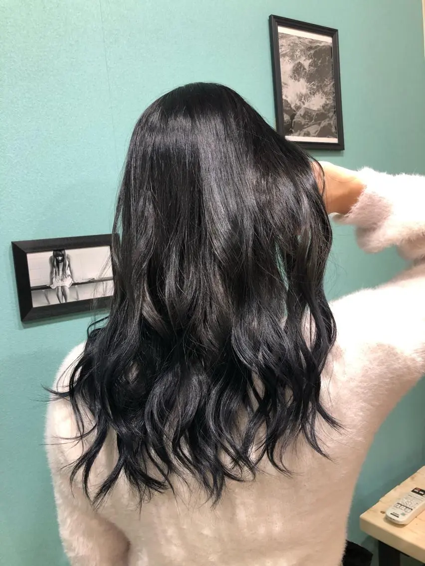セミロング ヘアカラー トリートメント 縮毛矯正の達人 ☆ 松本のヘアスタイル