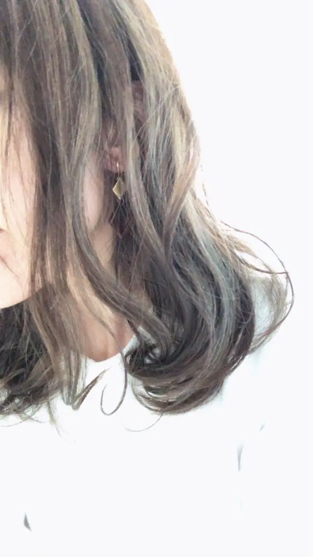 カラー ハイライトカラー カット ヘアカラー ママ美容師 ＊ヒマワリのヘアスタイル