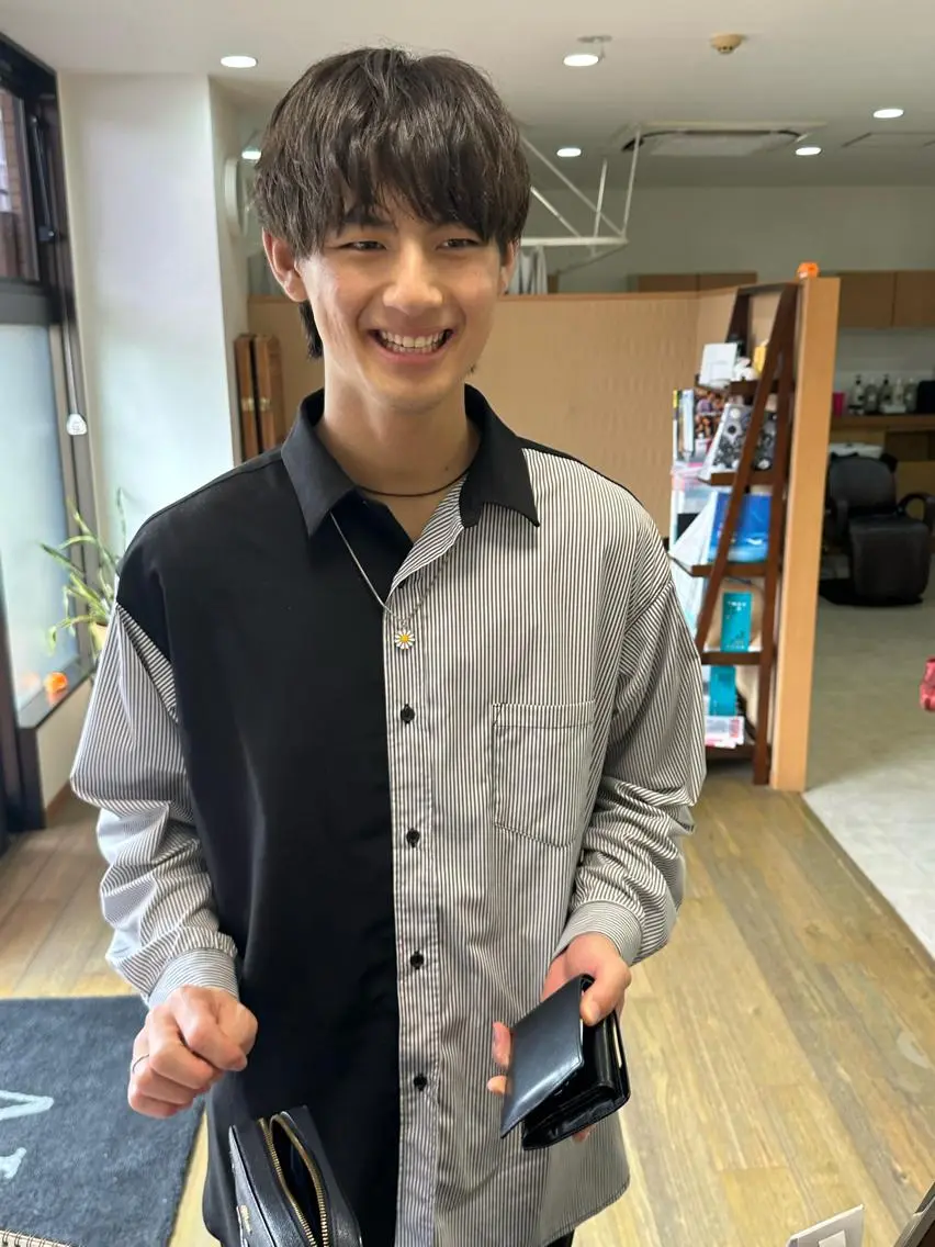ショート カラー メンズ ブリーチカラー🫧 森　凪沙のヘアスタイル