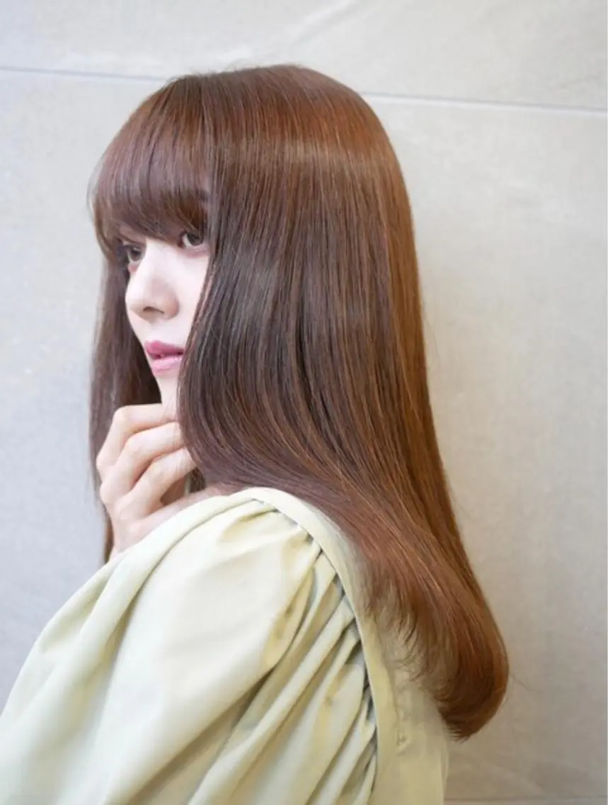 ロング 松原香乃 撮影モデル募集のヘアスタイル