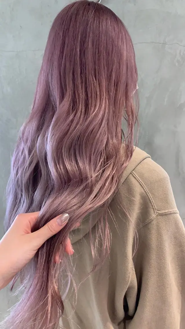 ロング カラー ヘアアレンジ ブリーチ ピンクカラー シルバー カット ヘアカラー トリートメント 艶ハイトーン/ヘア アレンジAYAKAのヘアスタイル