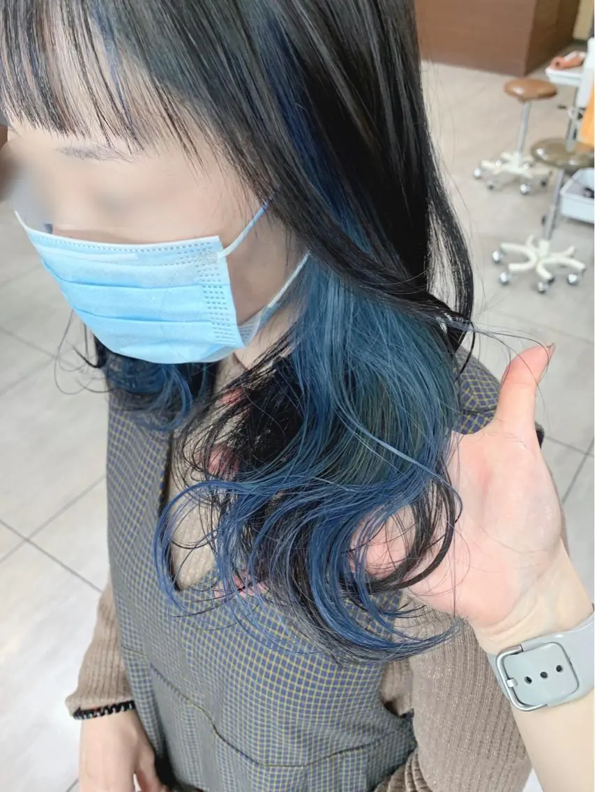 ミディアム ヘアカラー レイヤー/艶髪カラー 森本くるみのヘアスタイル