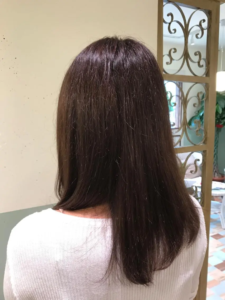 セミロング アッシュ C-Link シーリンクのヘアスタイル