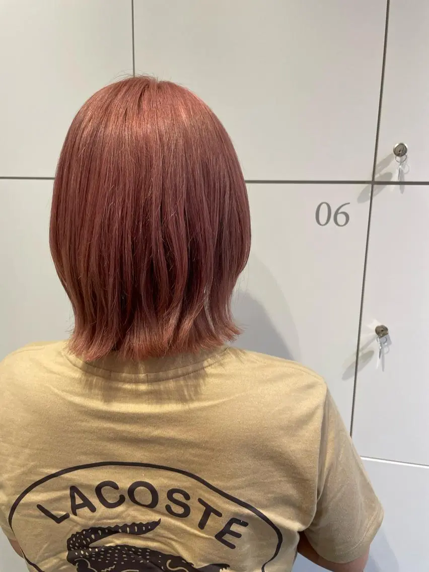 ミディアム カラー ベージュカラー ブリーチ ケアブリーチ デザインカラー ダブルカラー ヘアカラー 小川 舜人のヘアスタイル