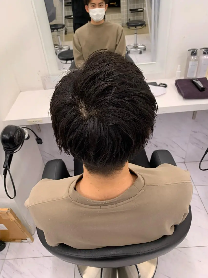 ショート カラー パーマ メンズ メンズパーマ特化 TAIGAのヘアスタイル