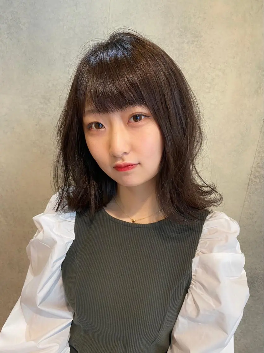 ミディアム カラー 鈴木 悠史のヘアスタイル