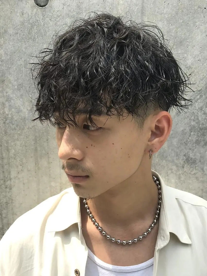ショート パーマ メンズ メンズパーマ ツイストスパイラルパーマ スパイラルパーマ SENTA✨メンズ パーマ✨fifth栄のヘアスタイル