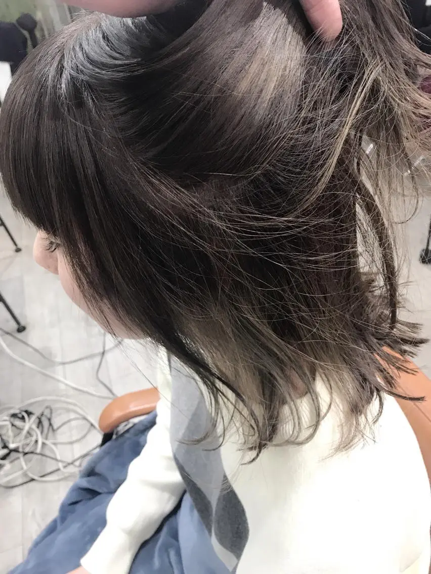 カラー インナーカラー カット ヘアカラー トリートメント ヘッドスパ グレージュ/髪質改善 Yamato.hのヘアスタイル
