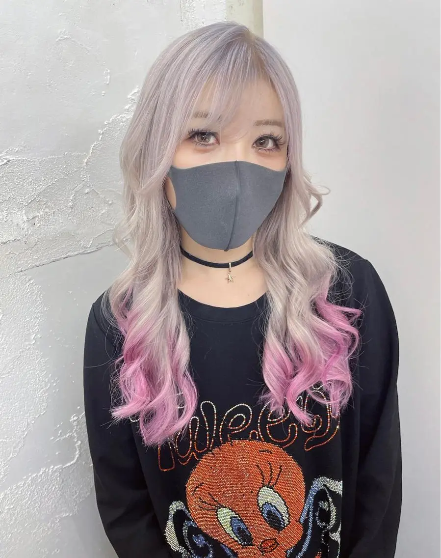 ロング カラー シールエクステ エクステ エクステ シシド ユウスケ Aceのヘアスタイル