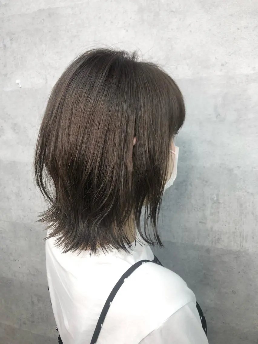 ミディアム カット ヘアカラー トリートメント 内藤 繁のヘアスタイル