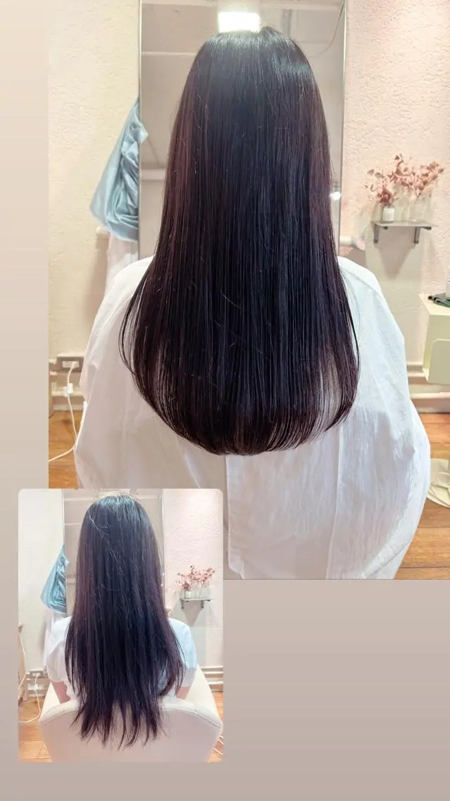 ロング 松川 紀代のヘアスタイル