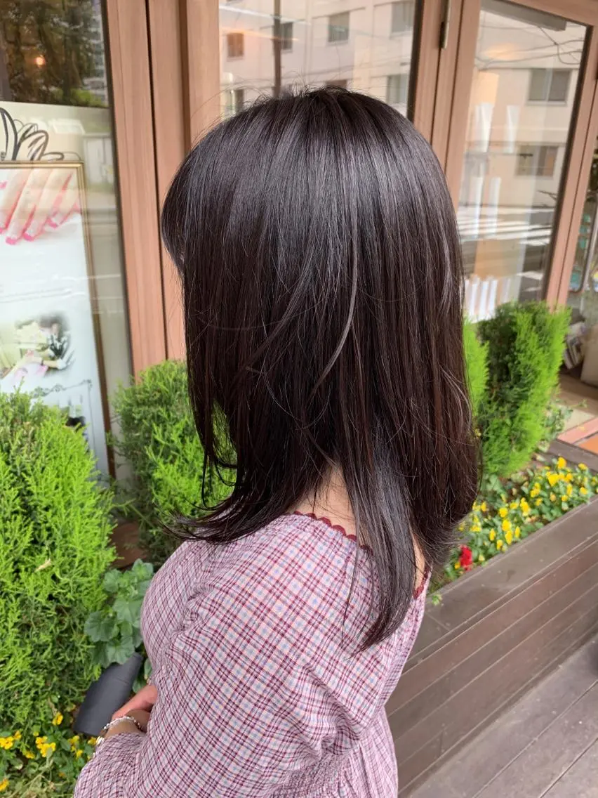 セミロング ヘアアレンジ Watai 艶髪 當間 大知のヘアスタイル
