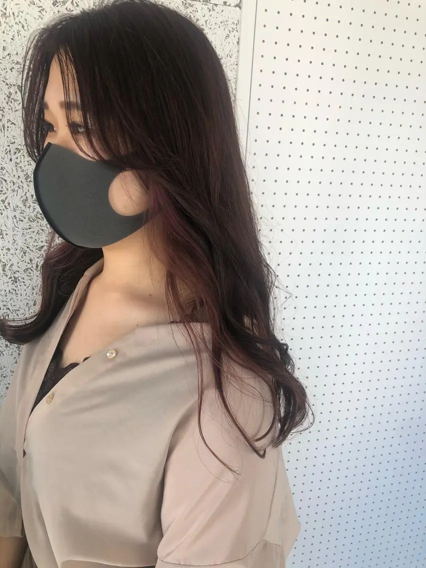 ロング カラー ロング カット ヘアカラー 石井 紫文のヘアスタイル