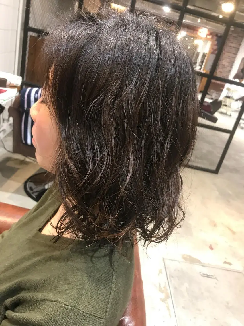 ミディアム パーマ ミディアムパーマ 竹嶌 健吾のヘアスタイル