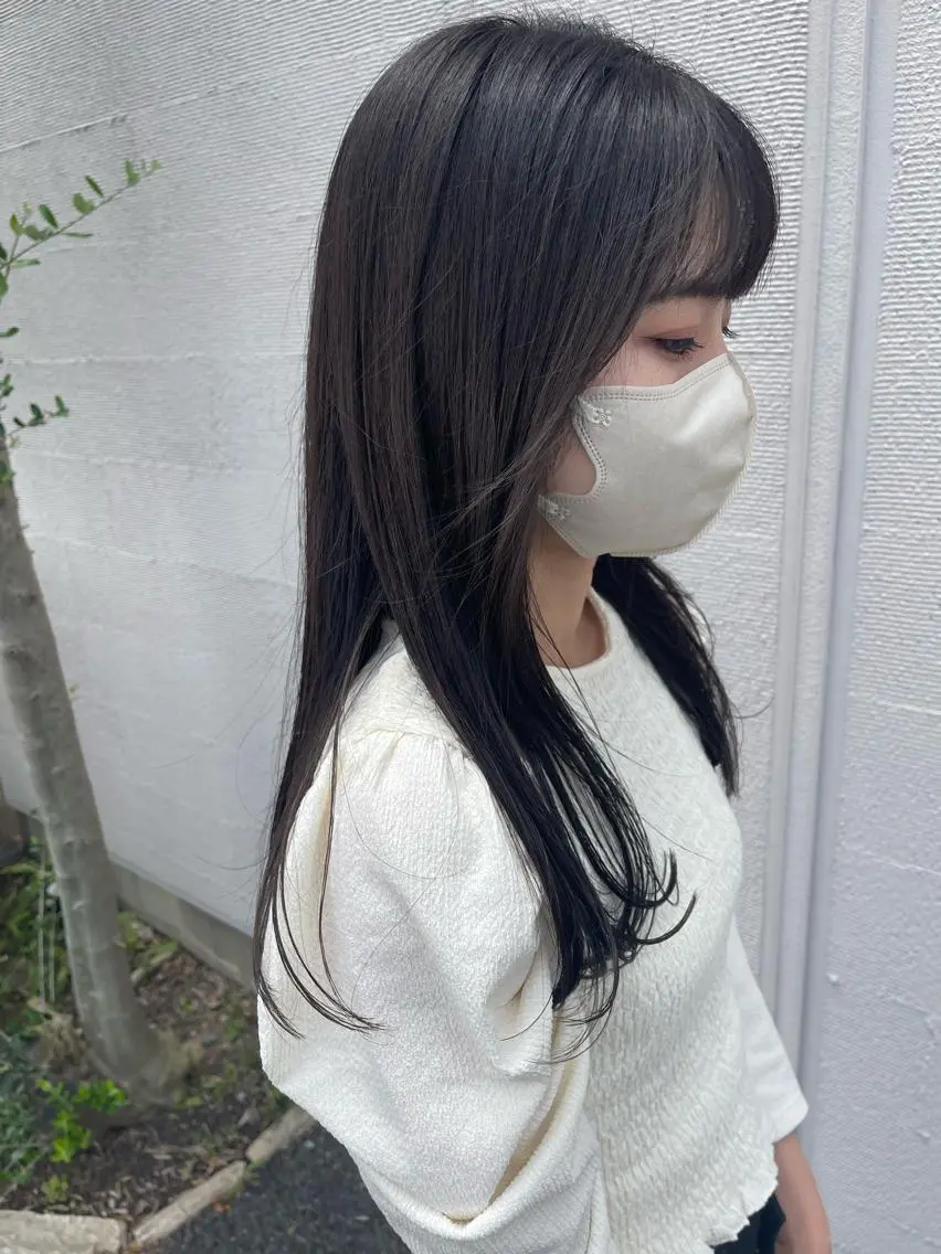セミロング 梶原 真帆のヘアスタイル