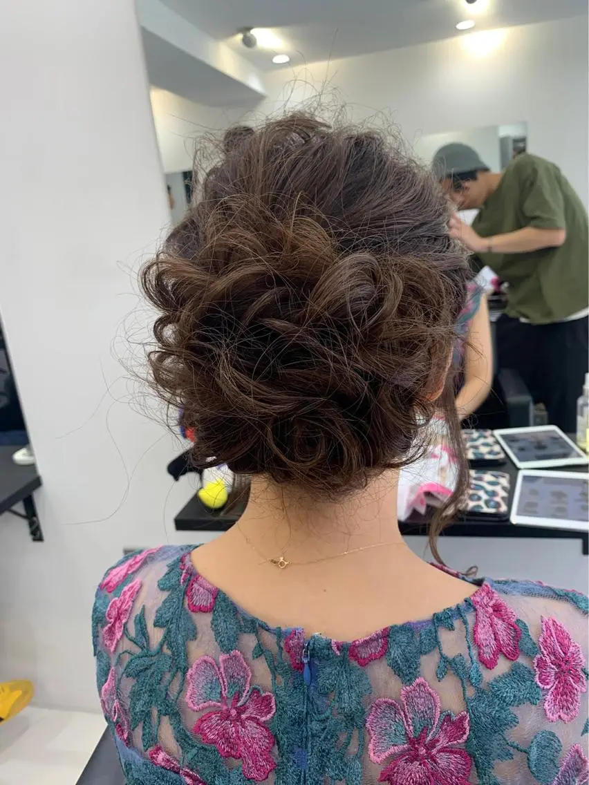 セミロング ヘアセット 縮毛矯正の達人 ☆ 松本のヘアスタイル