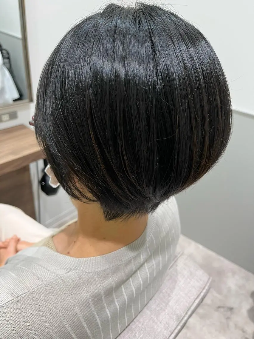 ショート ショートボブ ボブ 髪質改善 韓国風ヘア シースルーバング カット ヘアセット 👑👑👑👑工藤 敬👑👑👑👑のヘアスタイル