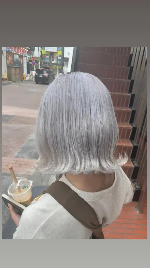 ミディアム カラー カット トリートメント 断られる髪に答えを ♣️井上秀樹♠️のヘアスタイル
