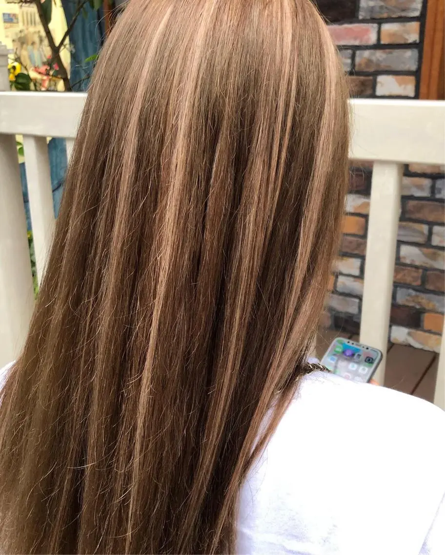 ロング エクステ ハイライト 石川 史弥のヘアスタイル