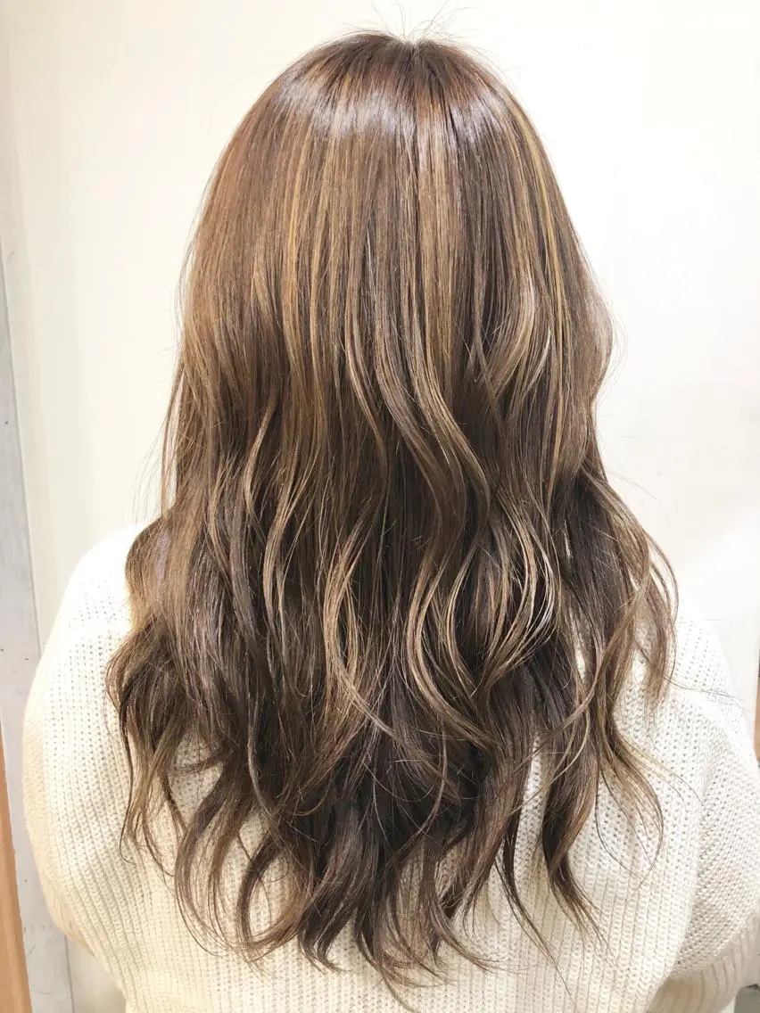 ロング 髪質改善/レイヤー ハッシュカットひなたのヘアスタイル