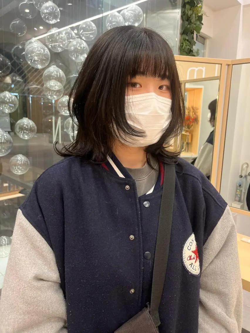 ミディアム ウルフカット 🟣niw SHUNNA🟣のヘアスタイル