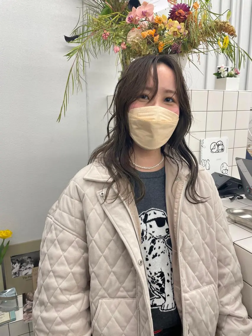 ミディアム カラー カット ヘアカラー 関 京磨のヘアスタイル