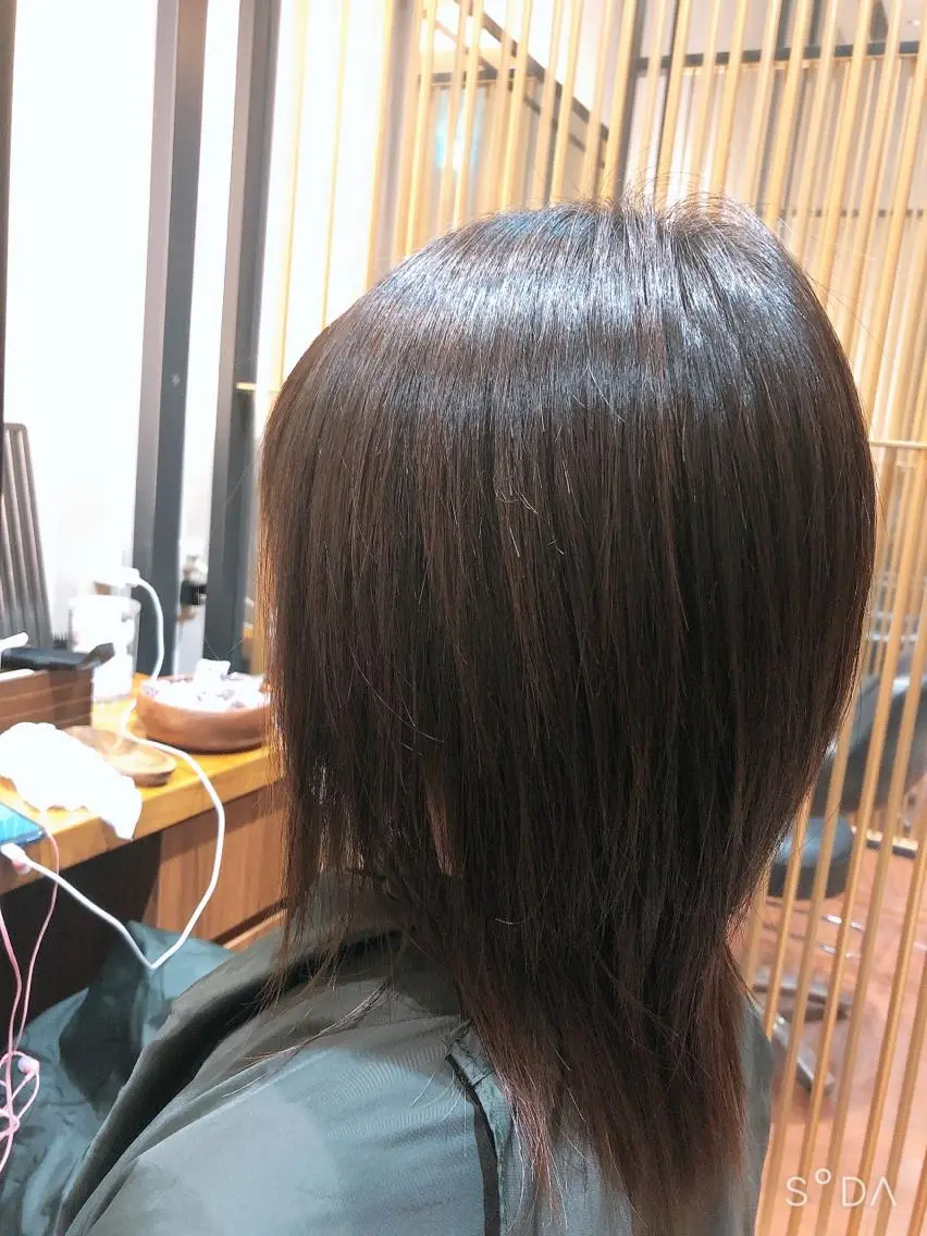 ミディアム 髙田 千華 髪質改善ストレートのヘアスタイル