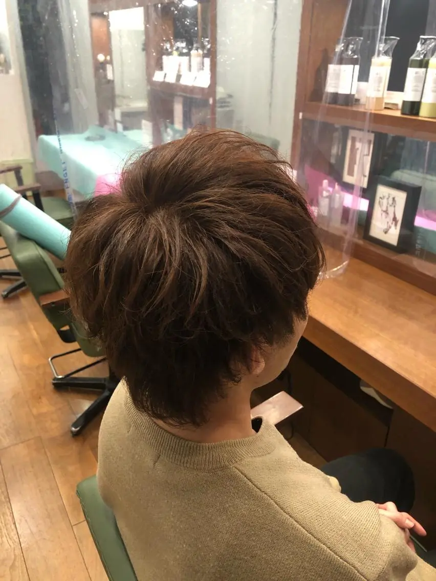 ショート メンズ メンズパーマ 徳永涼太郎 SORA麻布十番のヘアスタイル