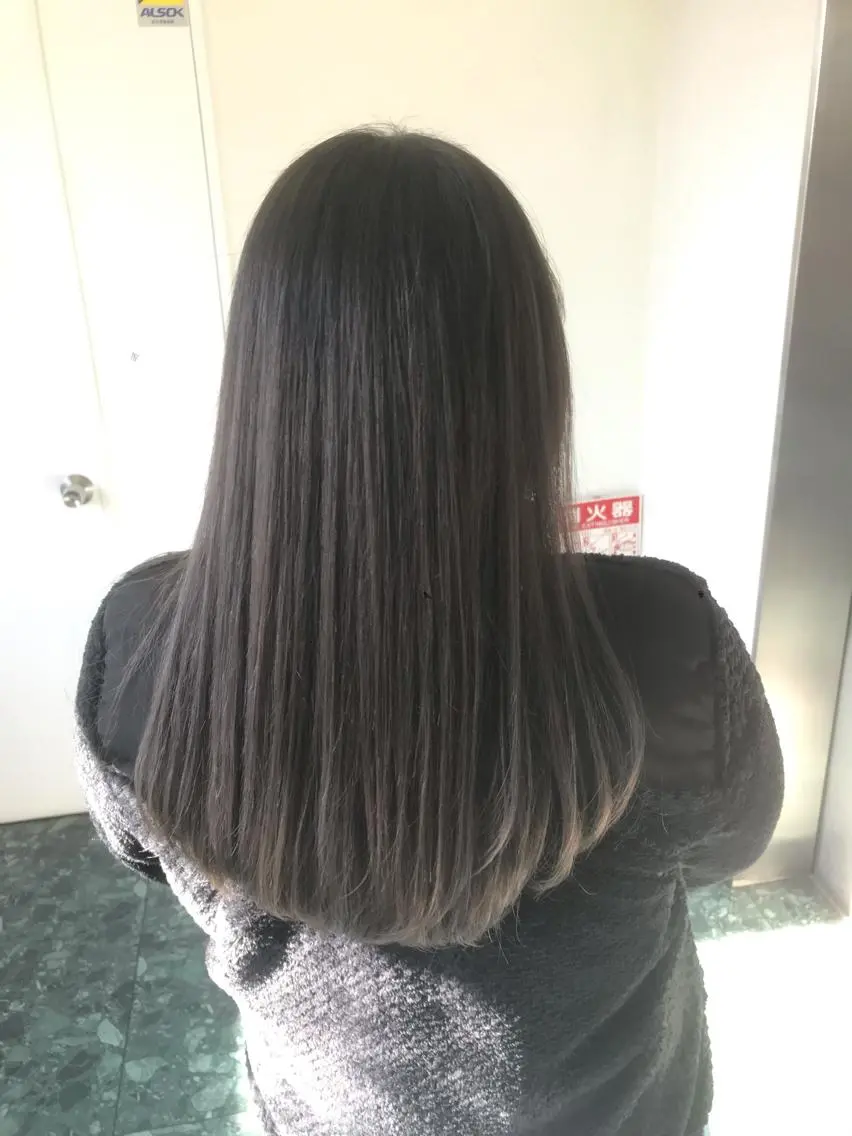 ロング ヘアカラー ブリーチカラー☆ 再生トリートメントのヘアスタイル
