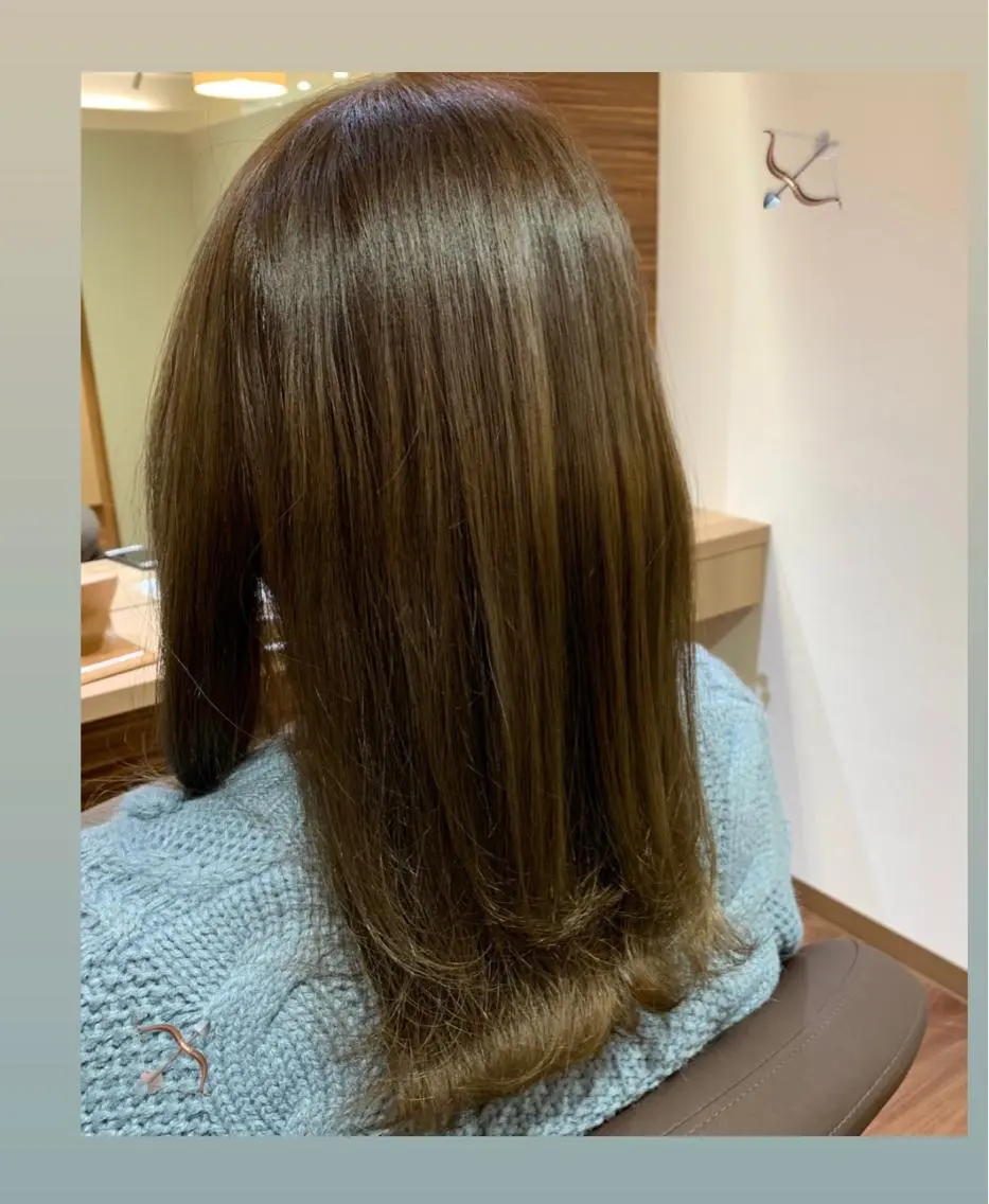 セミロング カラー 個室サロン🕊️ 飯塚優希のヘアスタイル