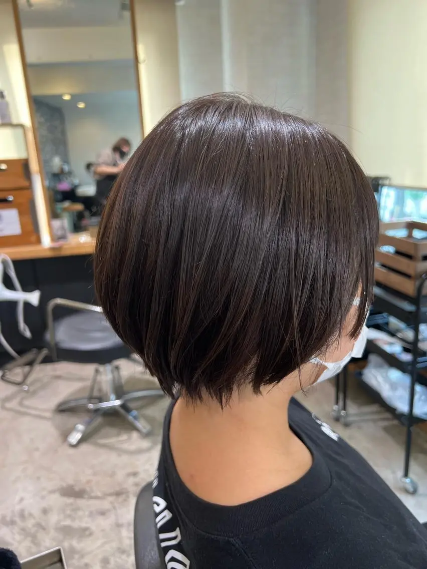 ショート カラー ヘアカラー トリートメント ノグチ ナツコのヘアスタイル