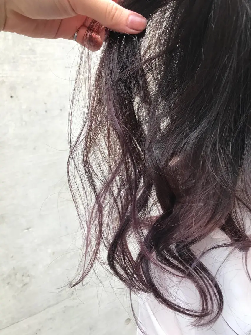 ロング カラー 色落ちまでキレイに! !女性サロンのヘアスタイル