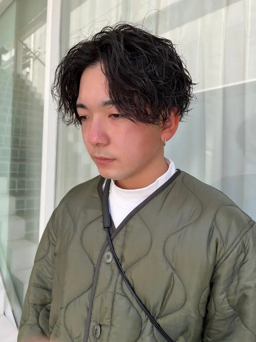 パーマ メンズ マンツーマン×半個室 まちだきょうすけのヘアスタイル