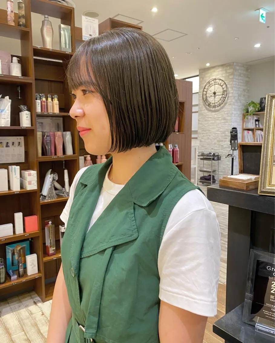 ショート ボブ 栗原 瑞稀のヘアスタイル