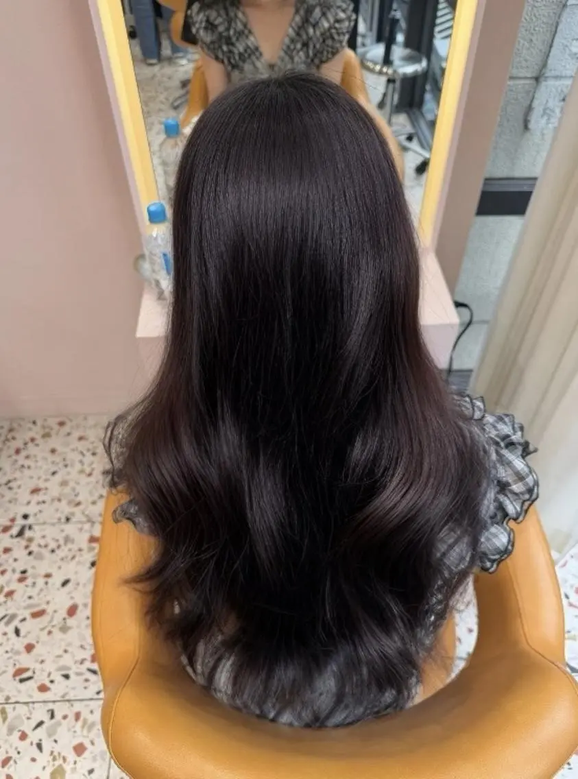 ロング カラー ベージュカラー ブリーチ ブラウンカラー 透明感カラー グレージュ ヘアカラー トリートメント 透明感/渋谷 KEITOのヘアスタイル