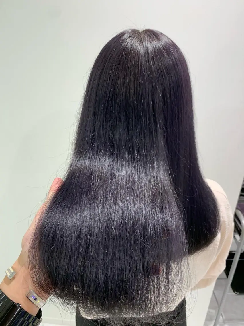 ロング ヘアカラー トリートメント ヘッドスパ ヘアセット 🪞透明感カラー🫧 縮毛矯正🥇かずきのヘアスタイル