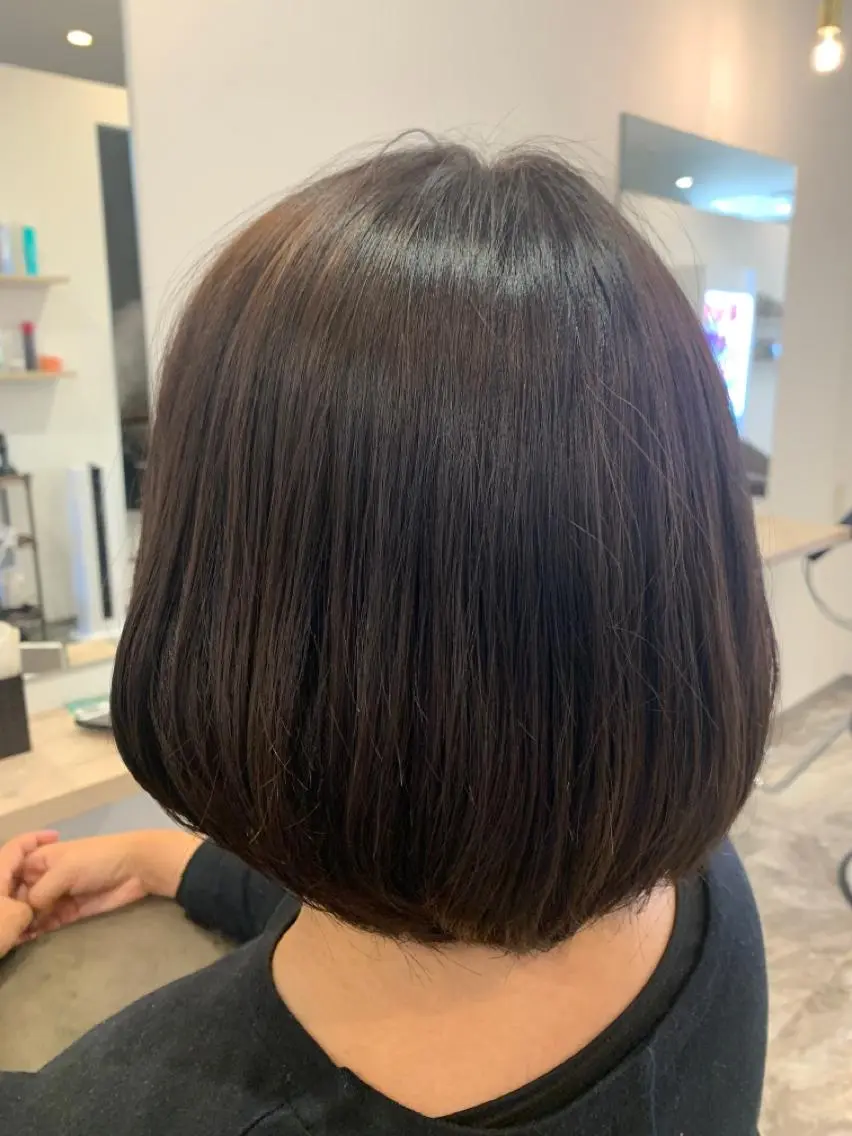 ショート カット ヘアカラー トリートメント 永田 よしはるのヘアスタイル