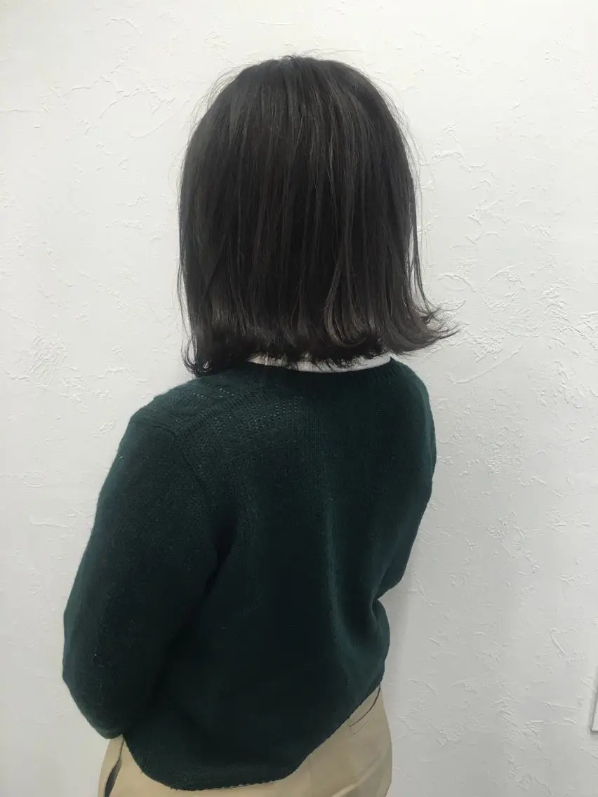 ミディアム カラー アッシュ ブルーカラー ブルーアッシュ ブルージュ イルミナカラー 🤍2nd🤍田所 美希のヘアスタイル