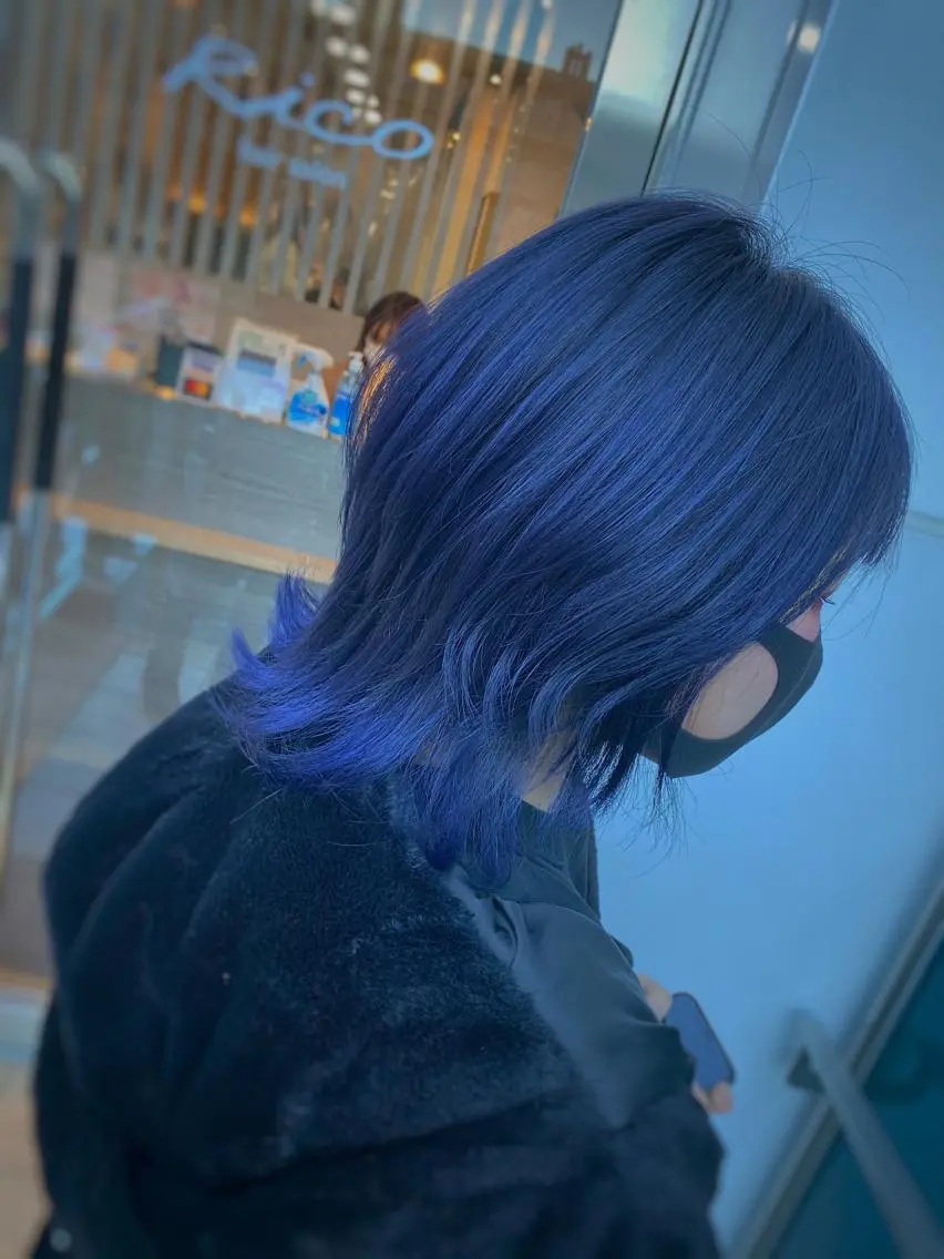 ショート カラー ブルーカラー 髪質改善縮毛矯正/ ブリーチ/中尾のヘアスタイル