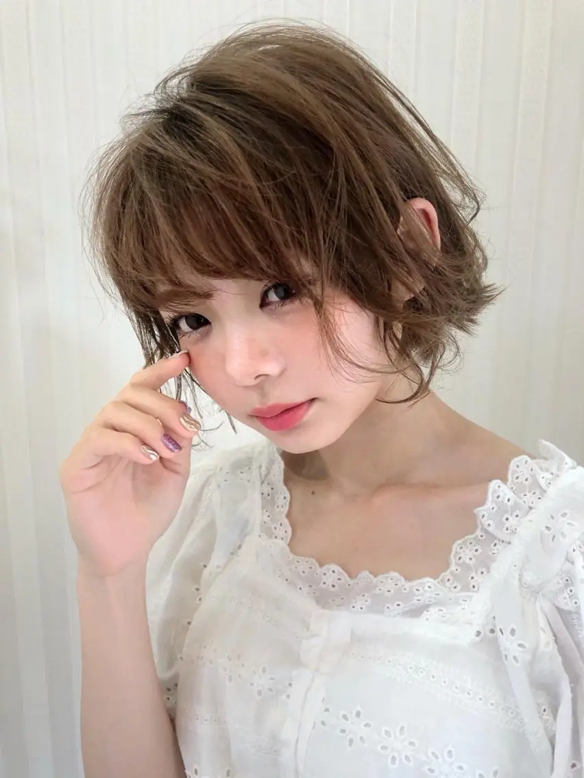 ショート カット ヘアカラー トリートメント sato yoのヘアスタイル