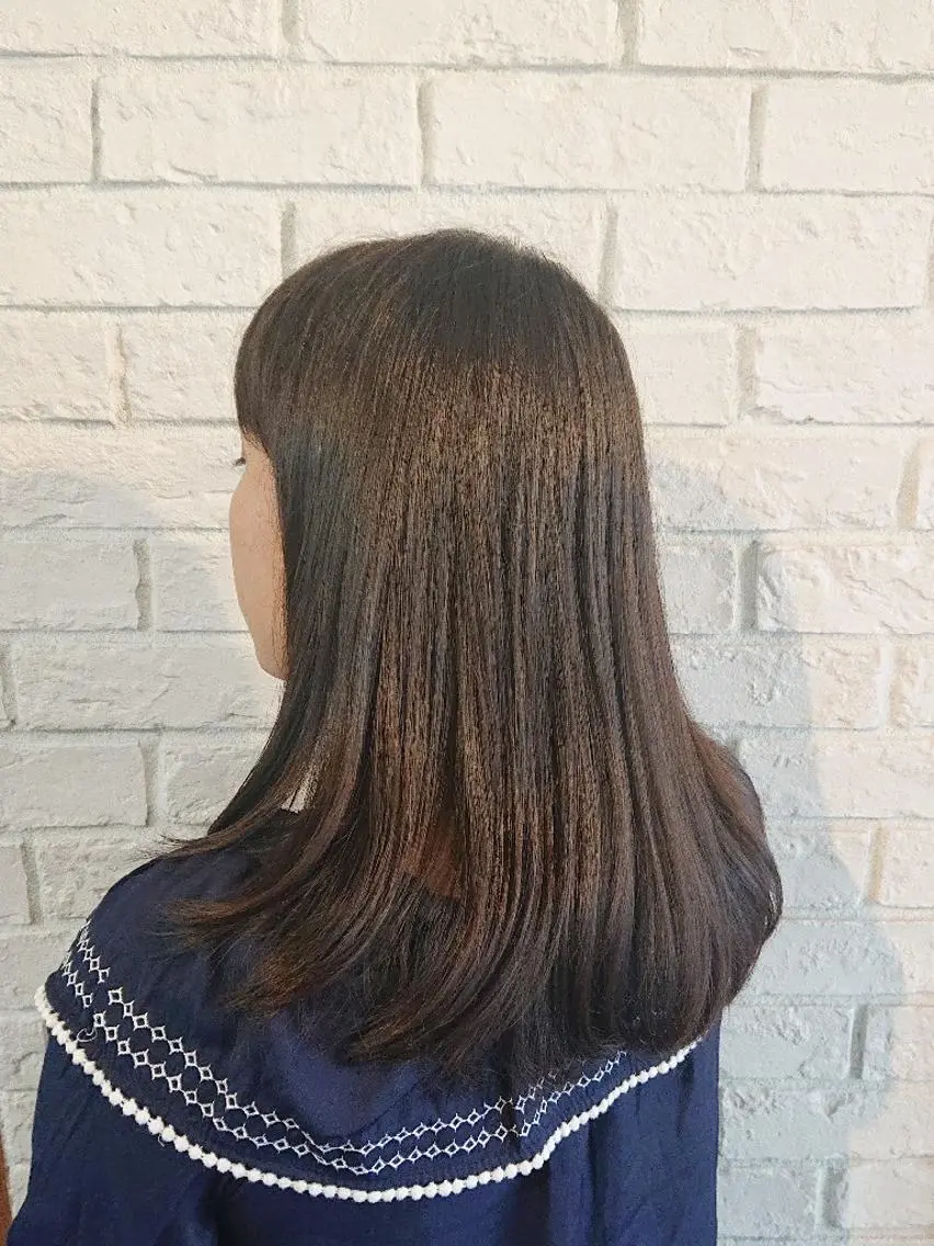 セミロング 田坂 真弓のヘアスタイル