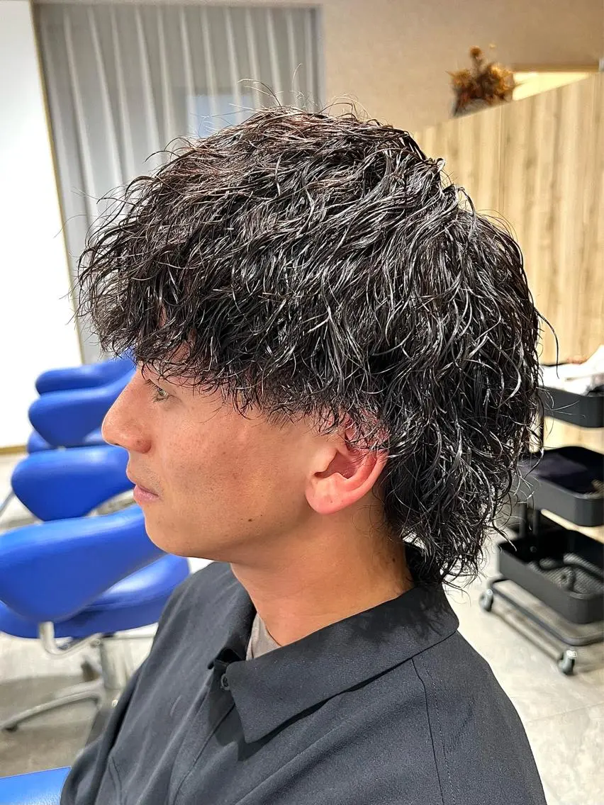 ショート パーマ メンズ メンズパーマ職人 加藤 弘貴のヘアスタイル