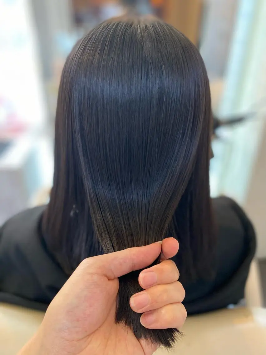 ミディアム 縮毛矯正 ✨艶髪✨ 竹澤佳臣のヘアスタイル