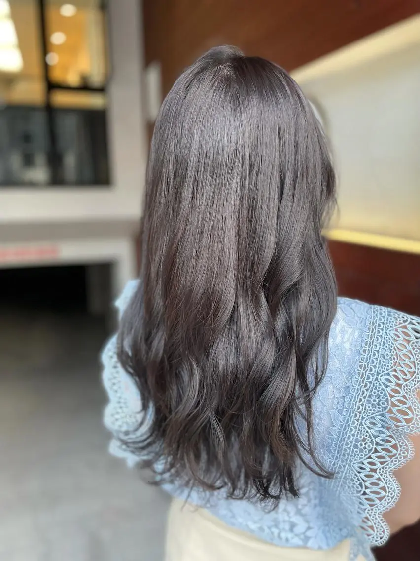 ロング カラー カット ヘアカラー トリートメント IORI #韓国ヘア#髪質改善のヘアスタイル