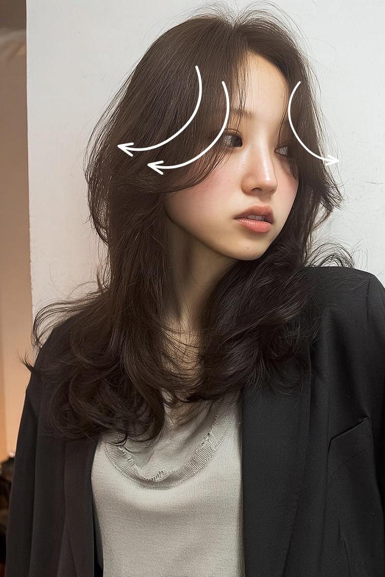 セミロング パーマ カラー カット ヘアカラー パーマ トリートメント 🌿 中谷 陸 🌿 /レイヤーカットのヘアスタイル