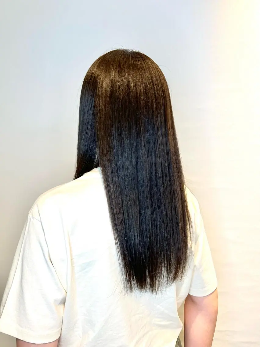 ロング カラー アッシュ オレンジ ANDLIFE KAHOのヘアスタイル