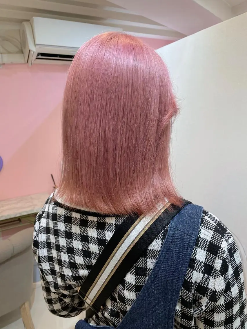 ミディアム カラー カット ヘアカラー トリートメント マリカ🦋韓国 ハイトーン/エクステのヘアスタイル